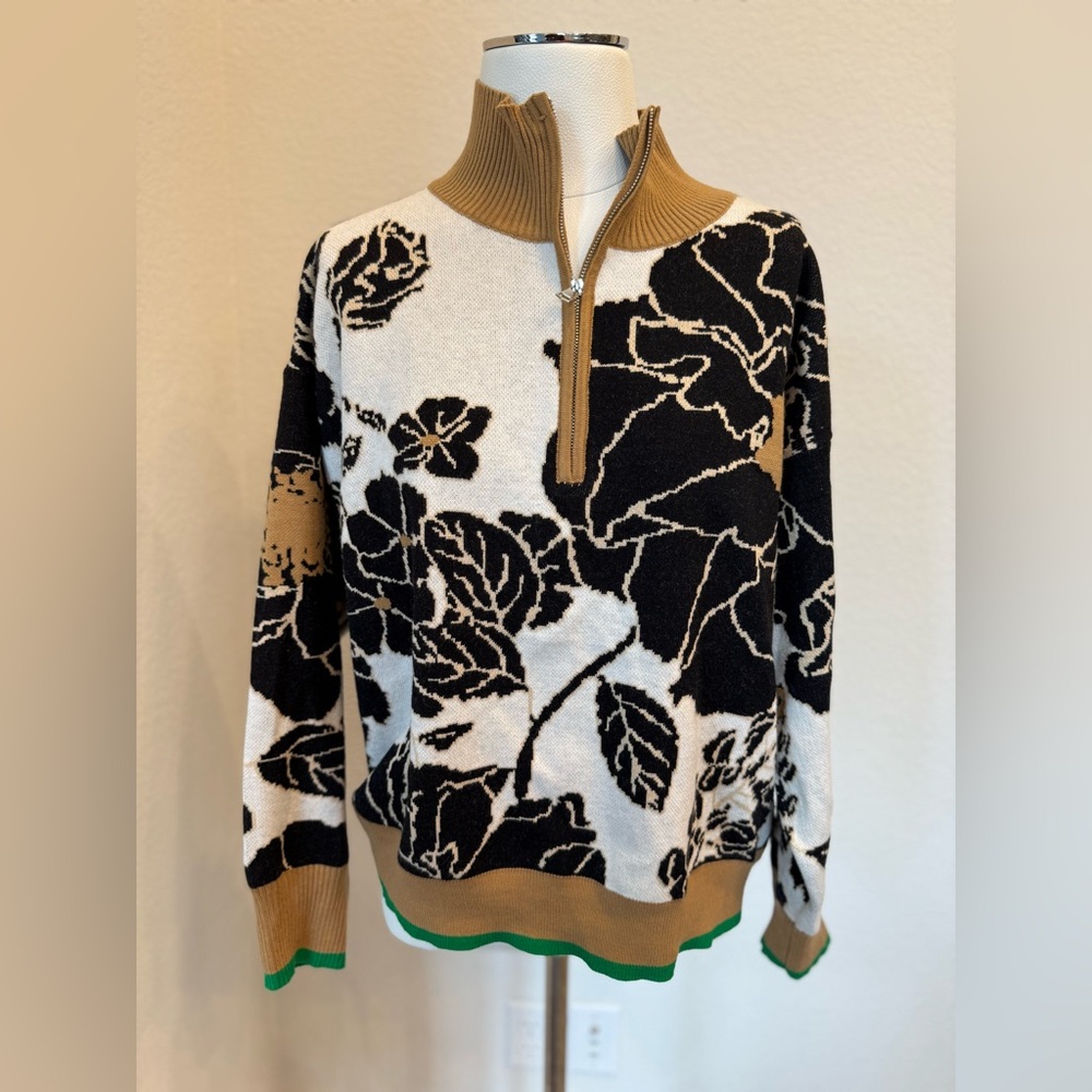 &merci - black and gold sweater - size s